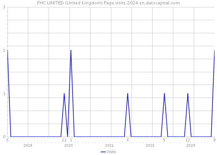 FHC LIMITED (United Kingdom) Page visits 2024 