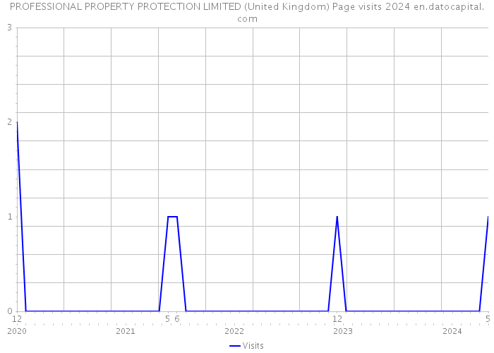 PROFESSIONAL PROPERTY PROTECTION LIMITED (United Kingdom) Page visits 2024 