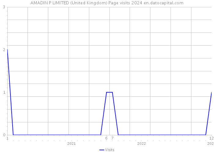 AMADIN P LIMITED (United Kingdom) Page visits 2024 