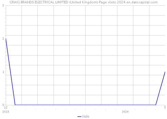 CRAIG BRANDS ELECTRICAL LIMITED (United Kingdom) Page visits 2024 