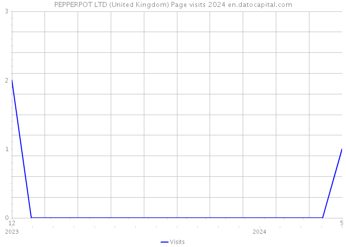 PEPPERPOT LTD (United Kingdom) Page visits 2024 