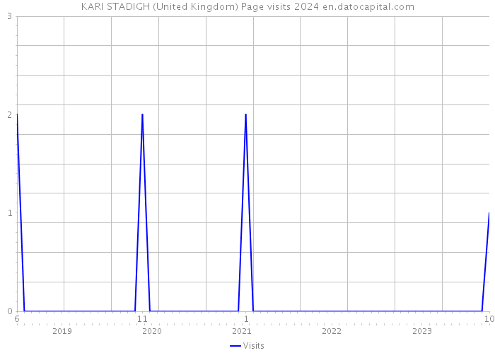 KARI STADIGH (United Kingdom) Page visits 2024 