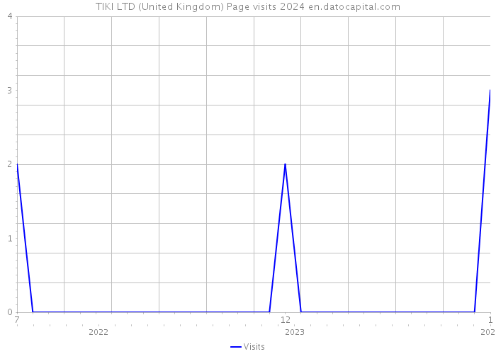 TIKI LTD (United Kingdom) Page visits 2024 