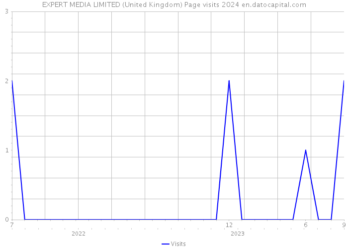 EXPERT MEDIA LIMITED (United Kingdom) Page visits 2024 