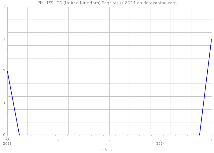 PINKIES LTD (United Kingdom) Page visits 2024 