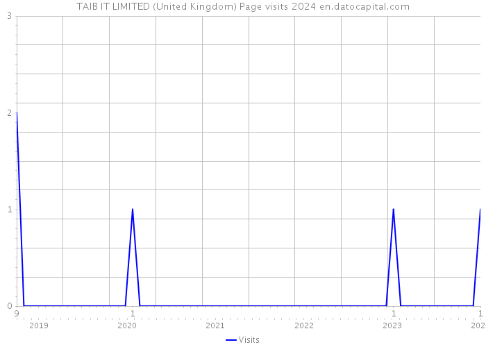 TAIB IT LIMITED (United Kingdom) Page visits 2024 