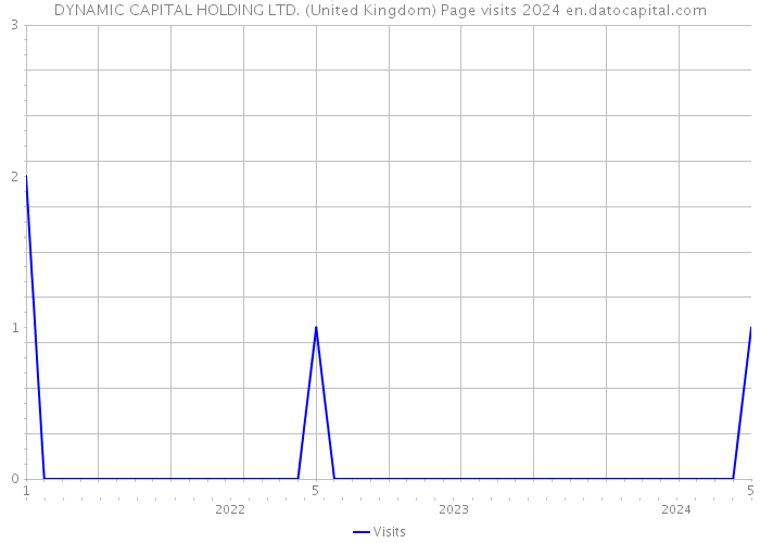 DYNAMIC CAPITAL HOLDING LTD. (United Kingdom) Page visits 2024 