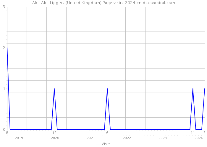 Akil Akil Liggins (United Kingdom) Page visits 2024 