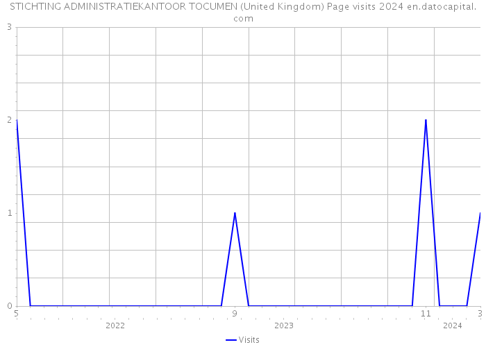 STICHTING ADMINISTRATIEKANTOOR TOCUMEN (United Kingdom) Page visits 2024 