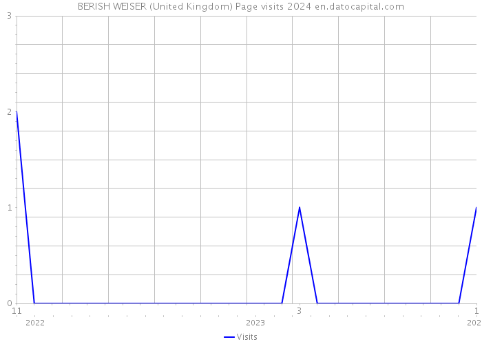 BERISH WEISER (United Kingdom) Page visits 2024 