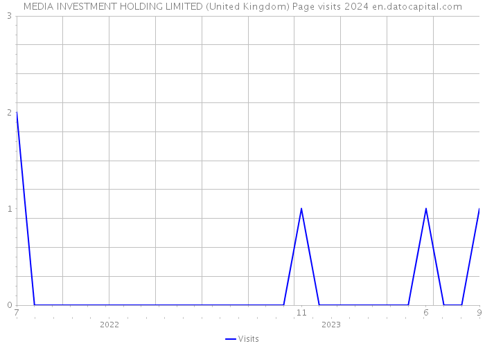 MEDIA INVESTMENT HOLDING LIMITED (United Kingdom) Page visits 2024 