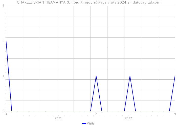 CHARLES BRIAN TIBAMANYA (United Kingdom) Page visits 2024 