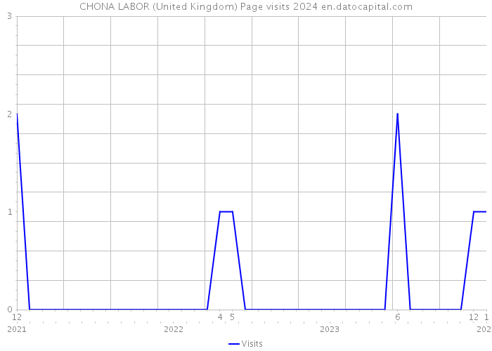 CHONA LABOR (United Kingdom) Page visits 2024 