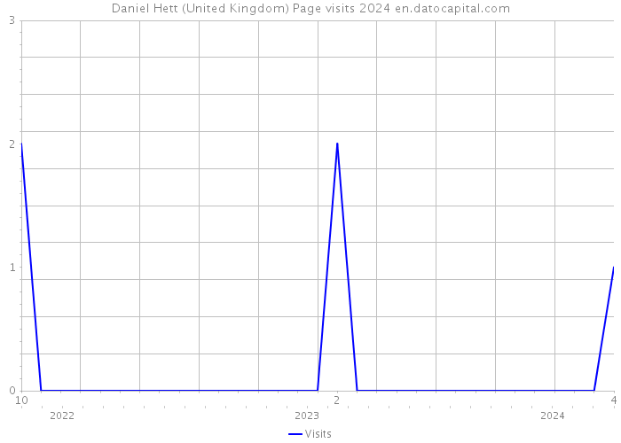 Daniel Hett (United Kingdom) Page visits 2024 