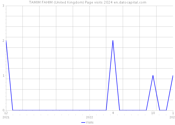 TAMIM FAHIM (United Kingdom) Page visits 2024 
