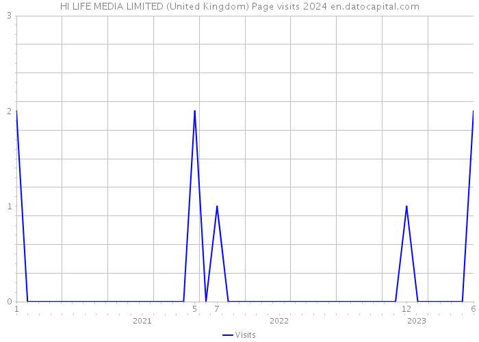 HI LIFE MEDIA LIMITED (United Kingdom) Page visits 2024 