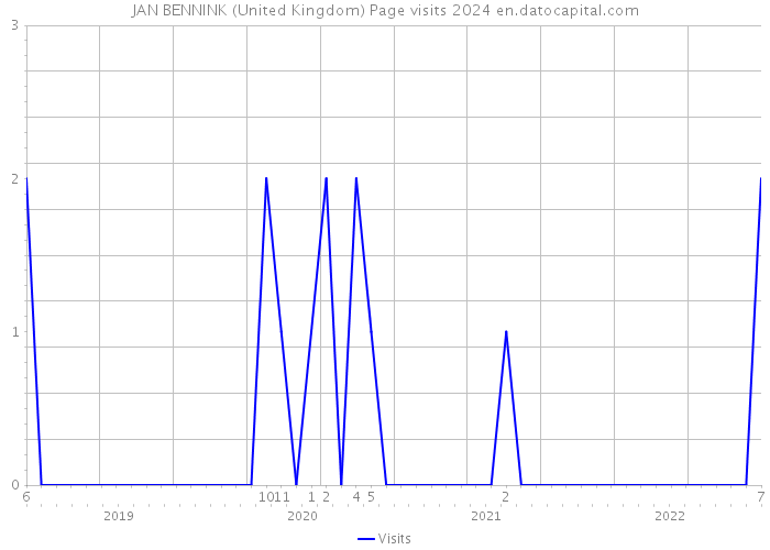 JAN BENNINK (United Kingdom) Page visits 2024 