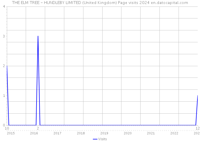 THE ELM TREE - HUNDLEBY LIMITED (United Kingdom) Page visits 2024 
