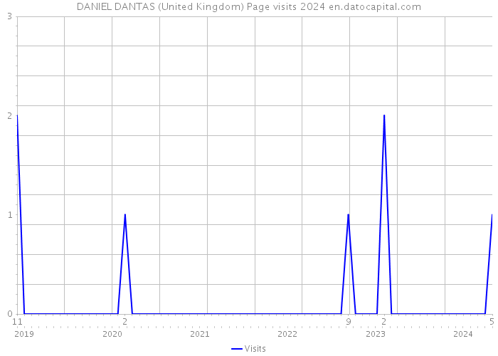 DANIEL DANTAS (United Kingdom) Page visits 2024 