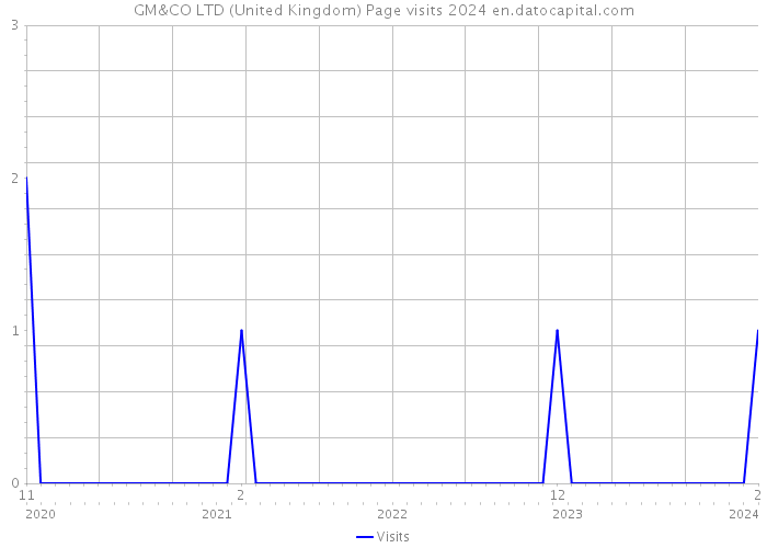GM&CO LTD (United Kingdom) Page visits 2024 