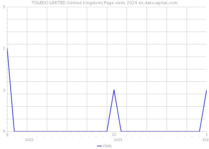 TOLEDO LIMITED (United Kingdom) Page visits 2024 