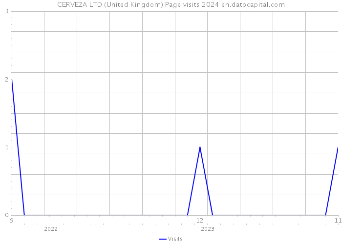 CERVEZA LTD (United Kingdom) Page visits 2024 
