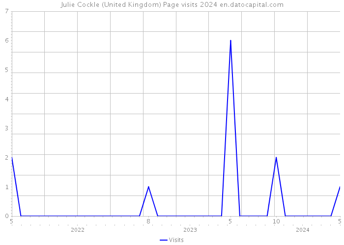 Julie Cockle (United Kingdom) Page visits 2024 