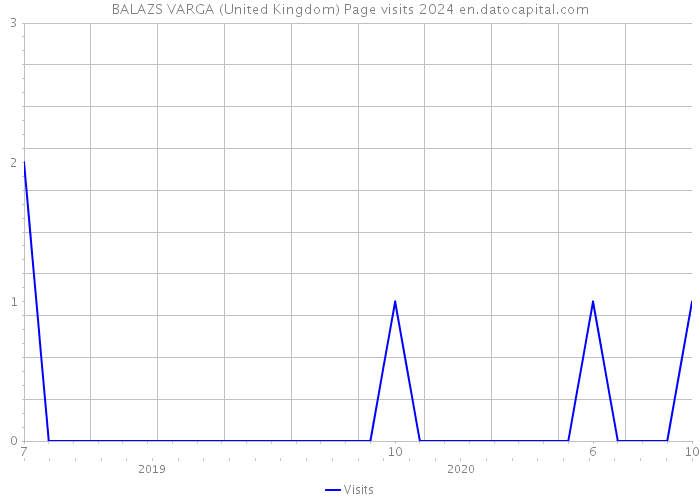 BALAZS VARGA (United Kingdom) Page visits 2024 