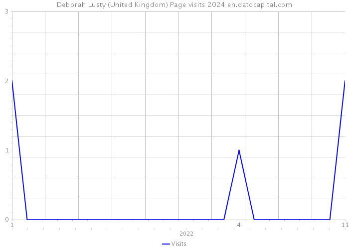 Deborah Lusty (United Kingdom) Page visits 2024 