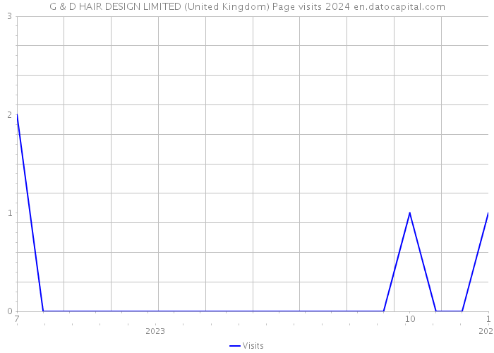 G & D HAIR DESIGN LIMITED (United Kingdom) Page visits 2024 