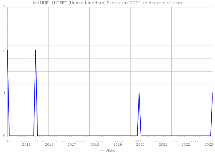 MANUEL LLOBET (United Kingdom) Page visits 2024 