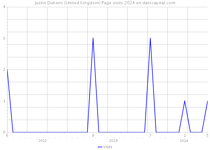Justin Dubens (United Kingdom) Page visits 2024 