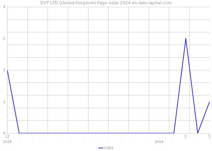 DVT LTD (United Kingdom) Page visits 2024 