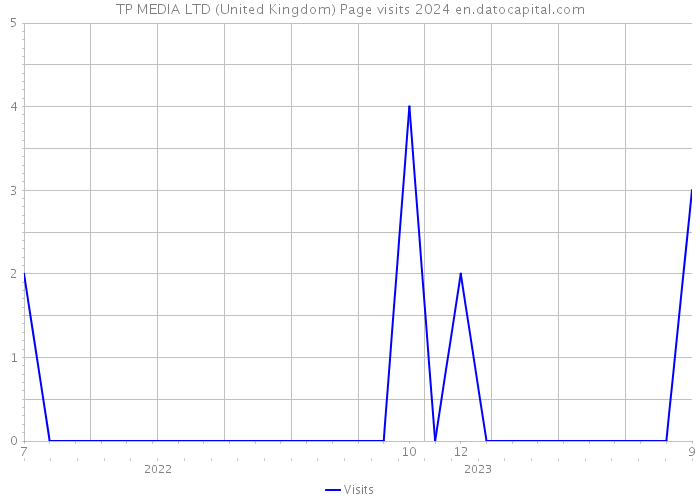 TP MEDIA LTD (United Kingdom) Page visits 2024 