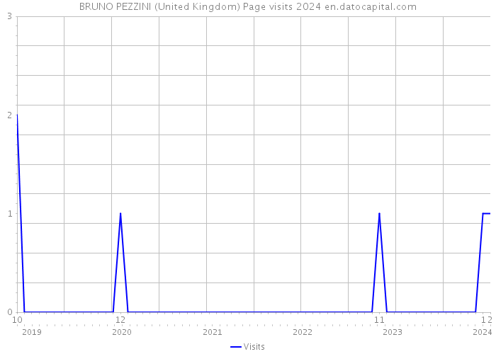 BRUNO PEZZINI (United Kingdom) Page visits 2024 