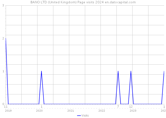 BANO LTD (United Kingdom) Page visits 2024 