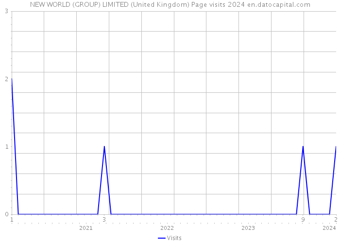NEW WORLD (GROUP) LIMITED (United Kingdom) Page visits 2024 