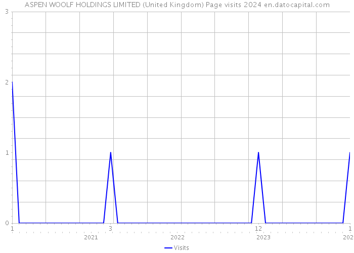 ASPEN WOOLF HOLDINGS LIMITED (United Kingdom) Page visits 2024 