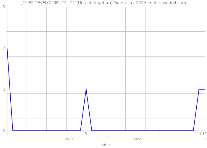 JONES DEVELOPMENTS LTD (United Kingdom) Page visits 2024 