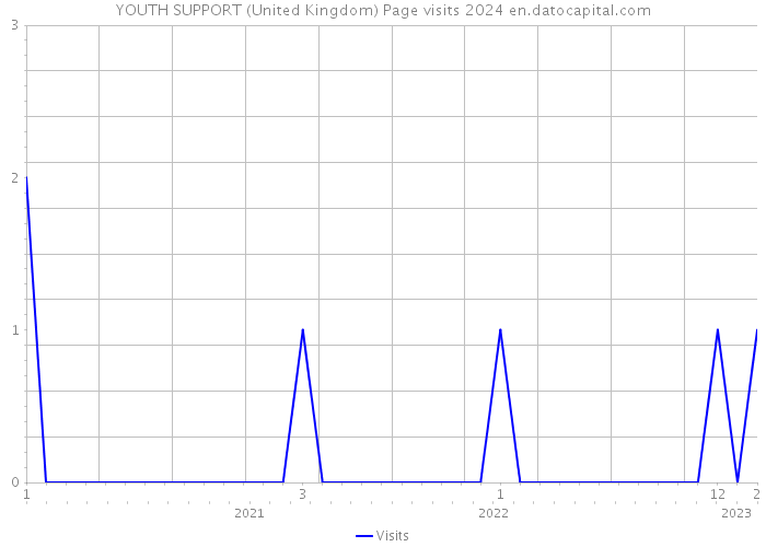 YOUTH SUPPORT (United Kingdom) Page visits 2024 
