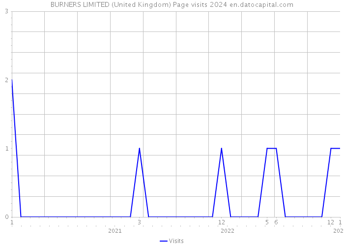 BURNERS LIMITED (United Kingdom) Page visits 2024 