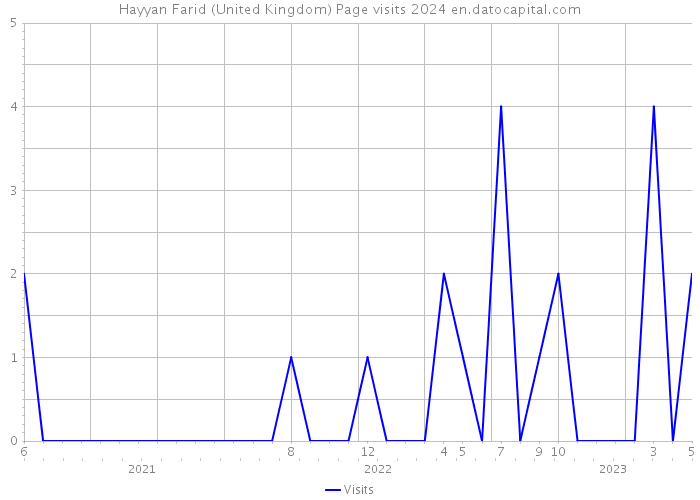 Hayyan Farid (United Kingdom) Page visits 2024 