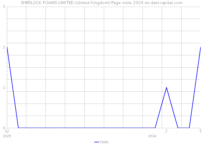 SHERLOCK FOAMS LIMITED (United Kingdom) Page visits 2024 