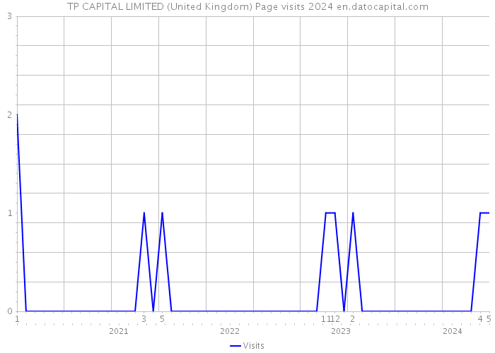 TP CAPITAL LIMITED (United Kingdom) Page visits 2024 