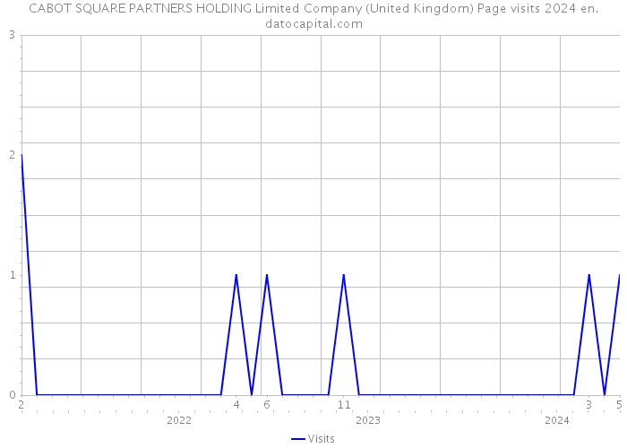 CABOT SQUARE PARTNERS HOLDING Limited Company (United Kingdom) Page visits 2024 