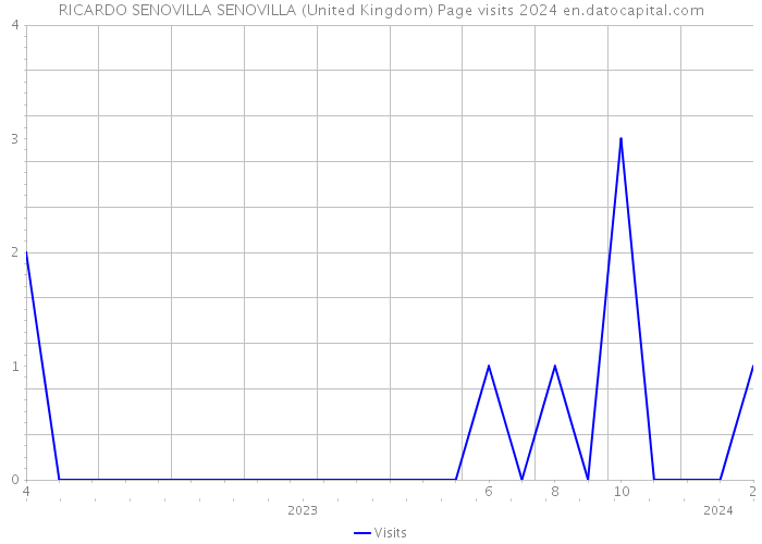RICARDO SENOVILLA SENOVILLA (United Kingdom) Page visits 2024 