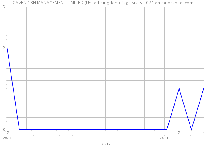 CAVENDISH MANAGEMENT LIMITED (United Kingdom) Page visits 2024 