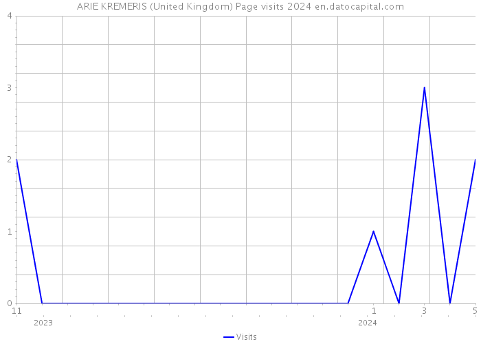 ARIE KREMERIS (United Kingdom) Page visits 2024 