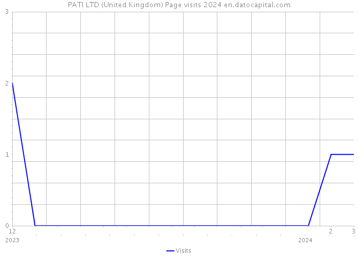 PATI LTD (United Kingdom) Page visits 2024 