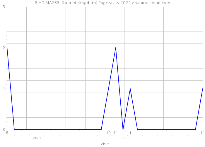 RIAD MASSRI (United Kingdom) Page visits 2024 